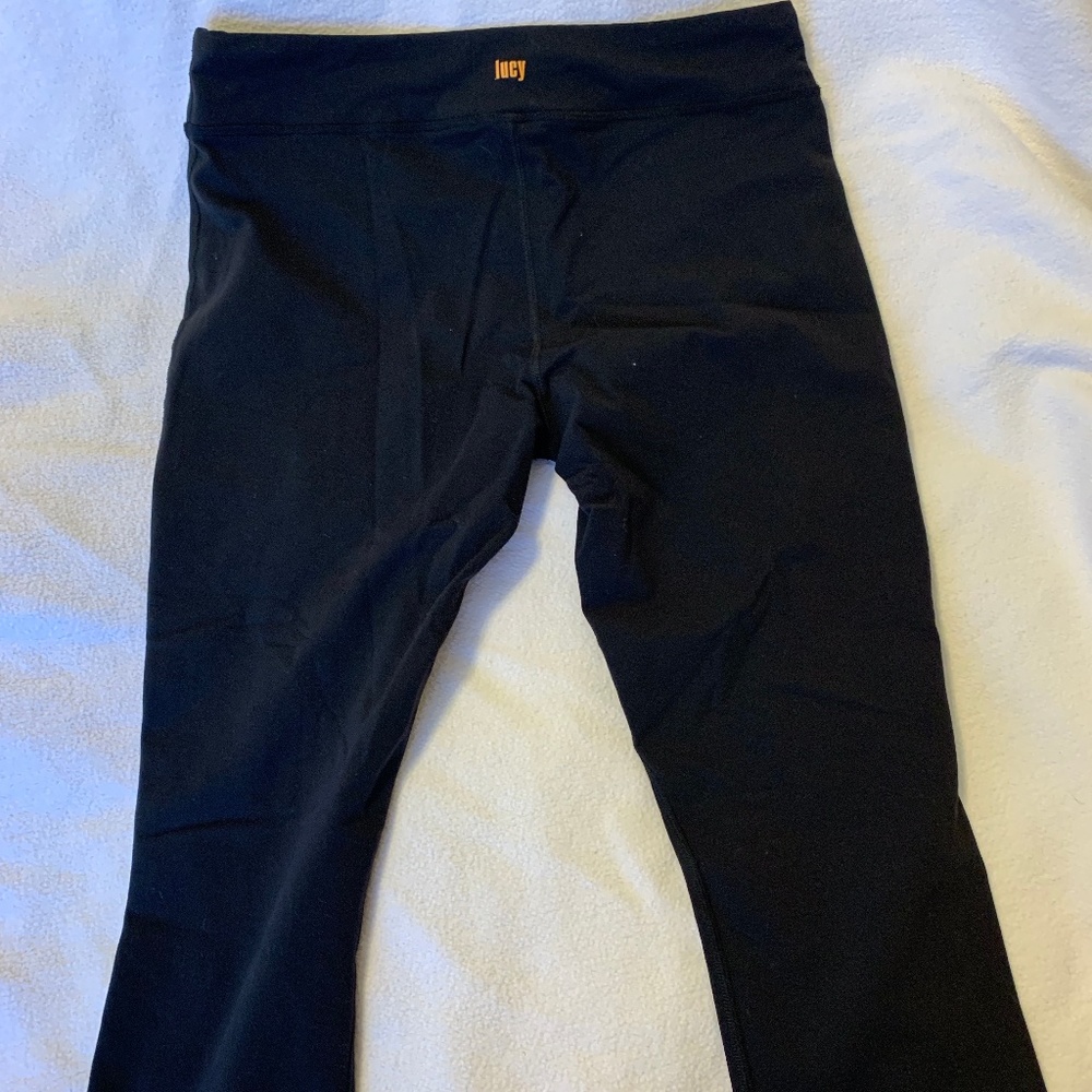 Lucy Black Crop workout pants